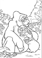 kolorowanka Tarzan do wydruku malowanka Disney numer 36